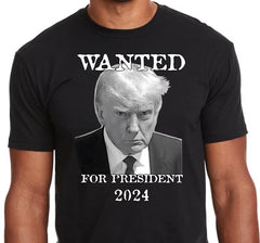 Trump Mugshot Black Adult T-shirt