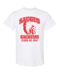 Saugus Sachems WHITE T-Shirt - Adult Sizes