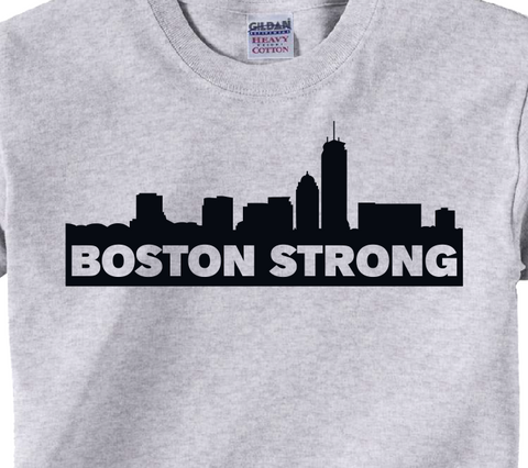 Boston Strong Ash Gray Adult T-Shirt