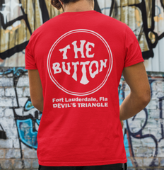 Button on the Beach Red T-Shirt (The Original) - 100% Cotton - Short Sleeve