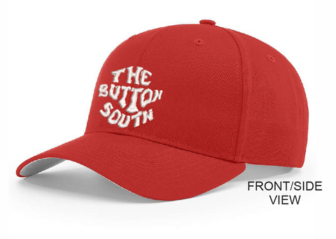 Button South Hat - Richardson Brand - Red Hat - One Size Fits All Snapback