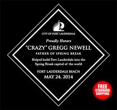 Crazy Gregg Newell - Father of Spring Break - Black Adult T-shirt