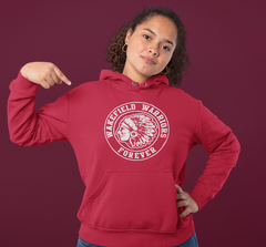 Wakefield Warrior Sideview - Save the Warrior -  Red Hoodie - Adult Sizes - FRONT IMPRINT ONLY