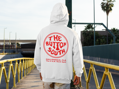 Button South White Hoodie - Adult Sizes