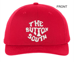 Button South Hat - Richardson Brand - Red Hat - One Size Fits All Snapback