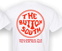 Button South Original White T-Shirt - 100% Cotton - Short Sleeve