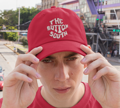 Button South Hat - Richardson Brand - Red Hat - One Size Fits All Snapback