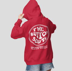 Button South Red Hoodie - Adult Sizes