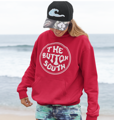 Button South Red Hoodie - Adult Sizes