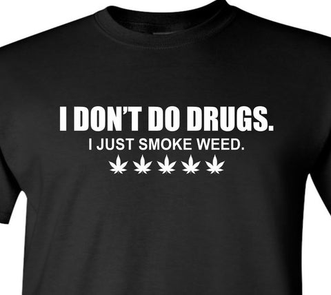 I don't do drugs - Black Short Sleeve T-shirt