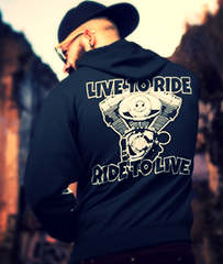 Live To Ride - Ride To Live - Black Hoodie