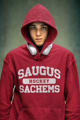 Saugus Sachem HOCKEY - RED Hoodie - Adult Sizes