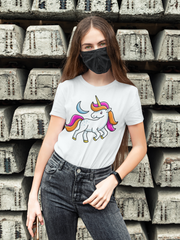 Happy Unicorn White T-Shirt - Adult Sizes