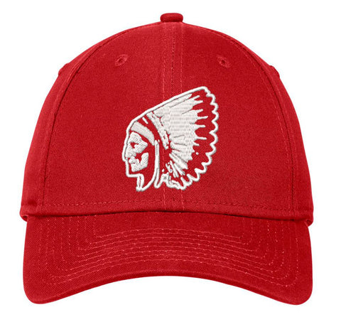 Saugus Sachem Hat - New Era Brand - Red Hat - One Size Fits All Velcro Back Adustable
