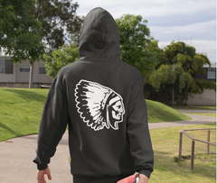 Proud Saugus Sachem BLACK (FULL ZIPPER) Hoodie - Adult Sizes