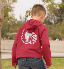 YOUTH - Proud Saugus Sachem Red Hoodie - YOUTH SIZES